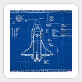 Nasa Blueprints Sticker